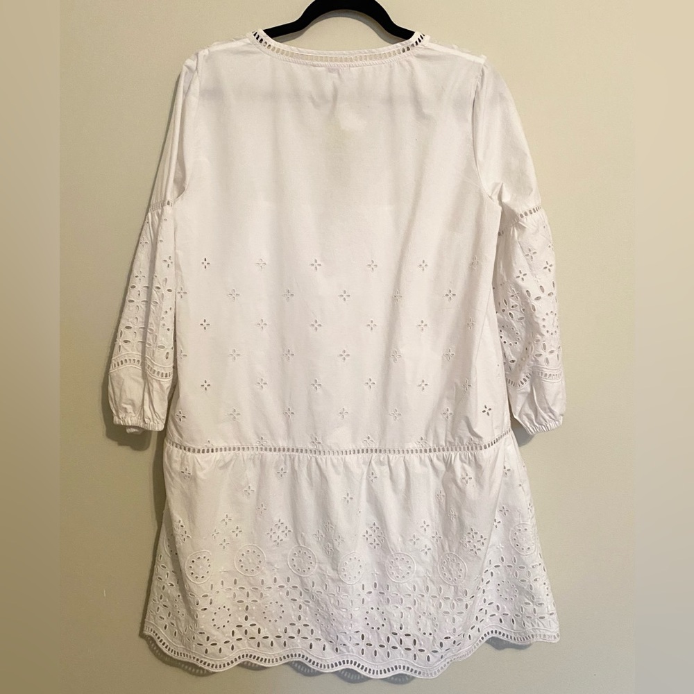 CLUB MONACO Eyelet Mini Dress Size Small - Picture 3 of 15
